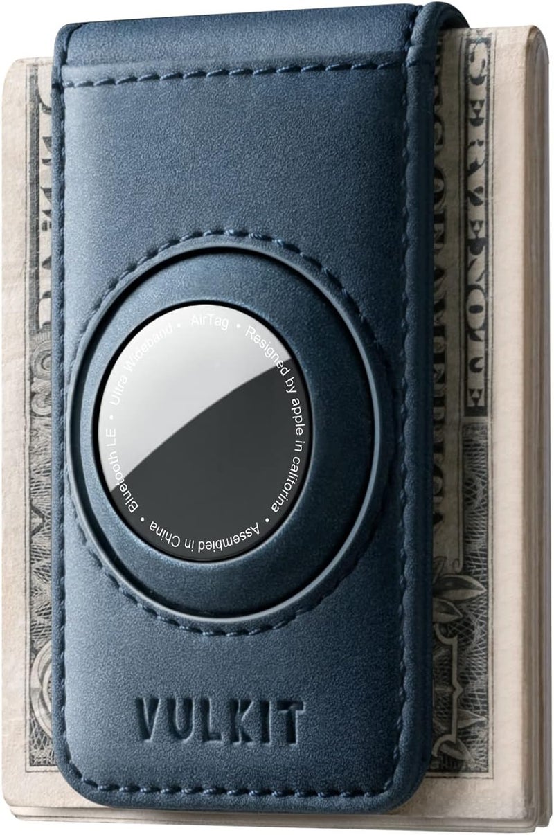 VULKIT Men's Magnetic Money Clip with Airtag Holder - Airtag NOT Included- Holds Up to 15 Cash or 8 Cards - Image 1